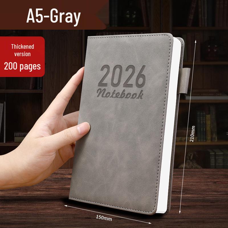 Caiet A5 din Piele Extra Gros cu Cataramă - Ideal pentru Studenți și Afaceri, Design Simplu de Jurnal