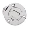 Boat Fuel Gas Deck Fill with Keyless Cap 38mm Boat Fuel Deck Filler 1.5 Inch Stainless Steel Deck Fuel Filler Neck for