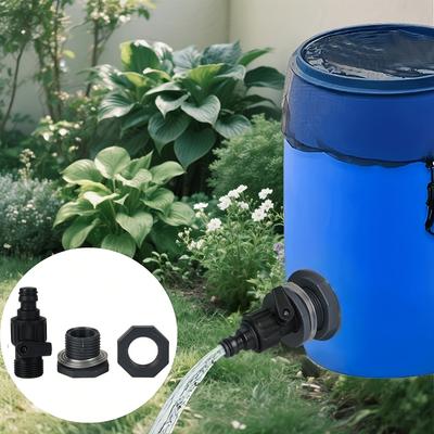 1set PVC/IBC Water Barrel Adapter Water Tank Adapter With Valve For Irrigation/Water Storage Bucket Gardening Accessories