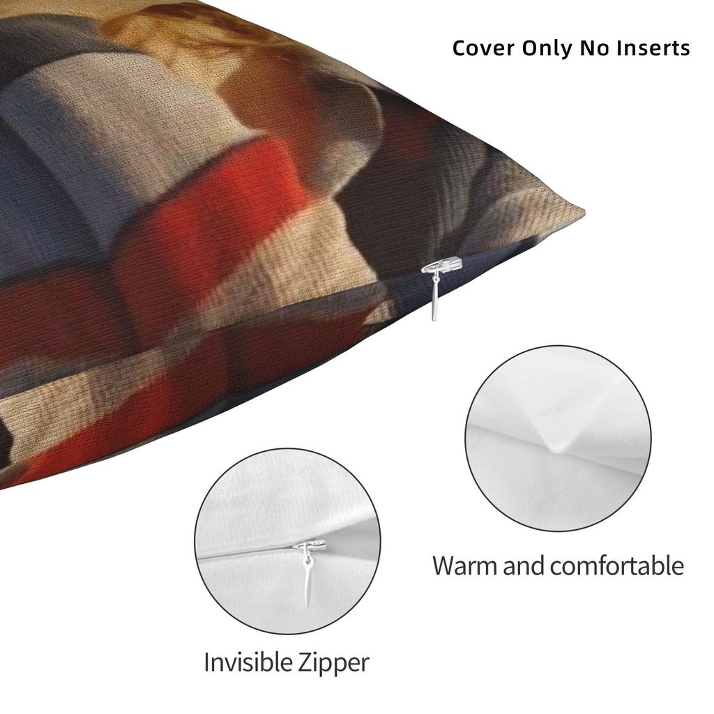 Trendy Singer Girl Pillow Case Retro Trendy Pillow Cover Graphic Pillowcases For Living Room Chair