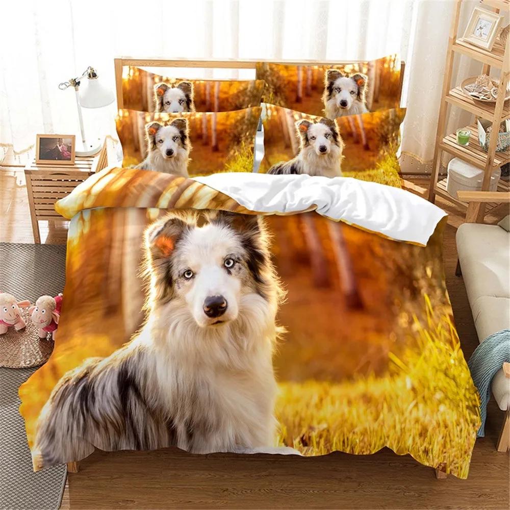 Comforter Red Love Cartoon Dog Dachshunds Animals Theme For Dog Lovers Gifts Bedroom Decorations For Children Teens Women Men