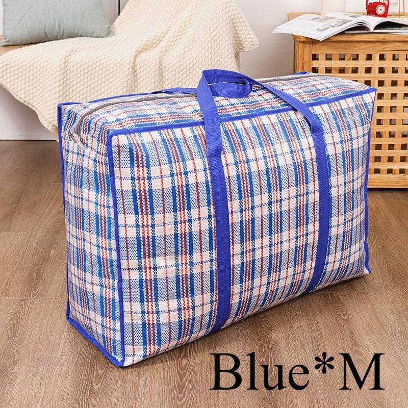 1/2pcs Heavy Duty Storage Bags with Zipper - Waterproof Foldable Moving Bags for Clothes, Blankets, Seasonal Decor