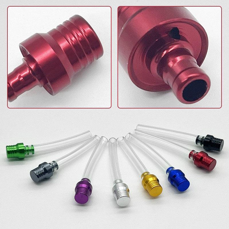 Motorcycle Gas Fuel Cap Single Way Valves Vent Breather Hoses Tubes For Motocross Atv Quad Dirt Pit Bike Fuel Tank Breather Pipe