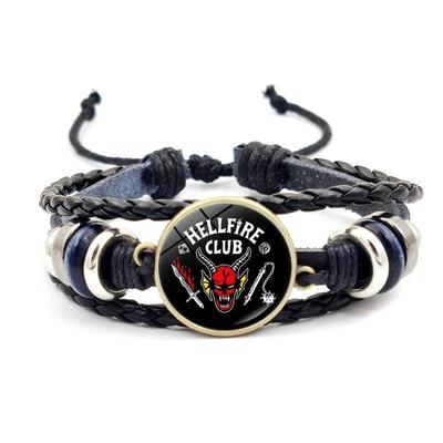 Stranger Things Bracelet Men's and Women's Fashion Weaving Retro Leather Handmade Accessories