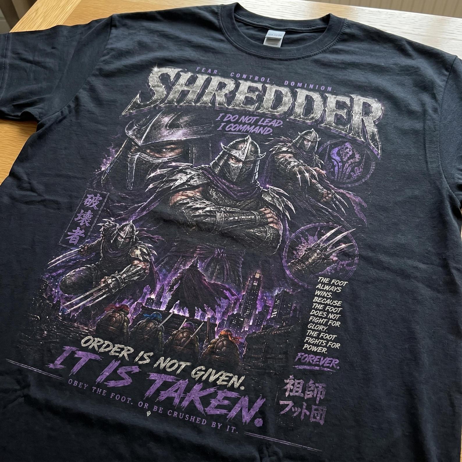 Shredder TMNT Graphic Tee | Vintage Bootleg Comic Book Villain Shirt 3XL