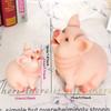 1pc Large & Small Adorable Pink Penny Bank - Durable  Resin Coin & Cash Storage Jar, Perfect Birthday Gift & Playful Home
