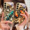 Lucky Orange Golden Koi For Samsung Galaxy S26 S20 FE S21 S22 S23 Plus S24 Ultra 25Ultra S21+ S9 S22 S8 Golden Glass Phone Case