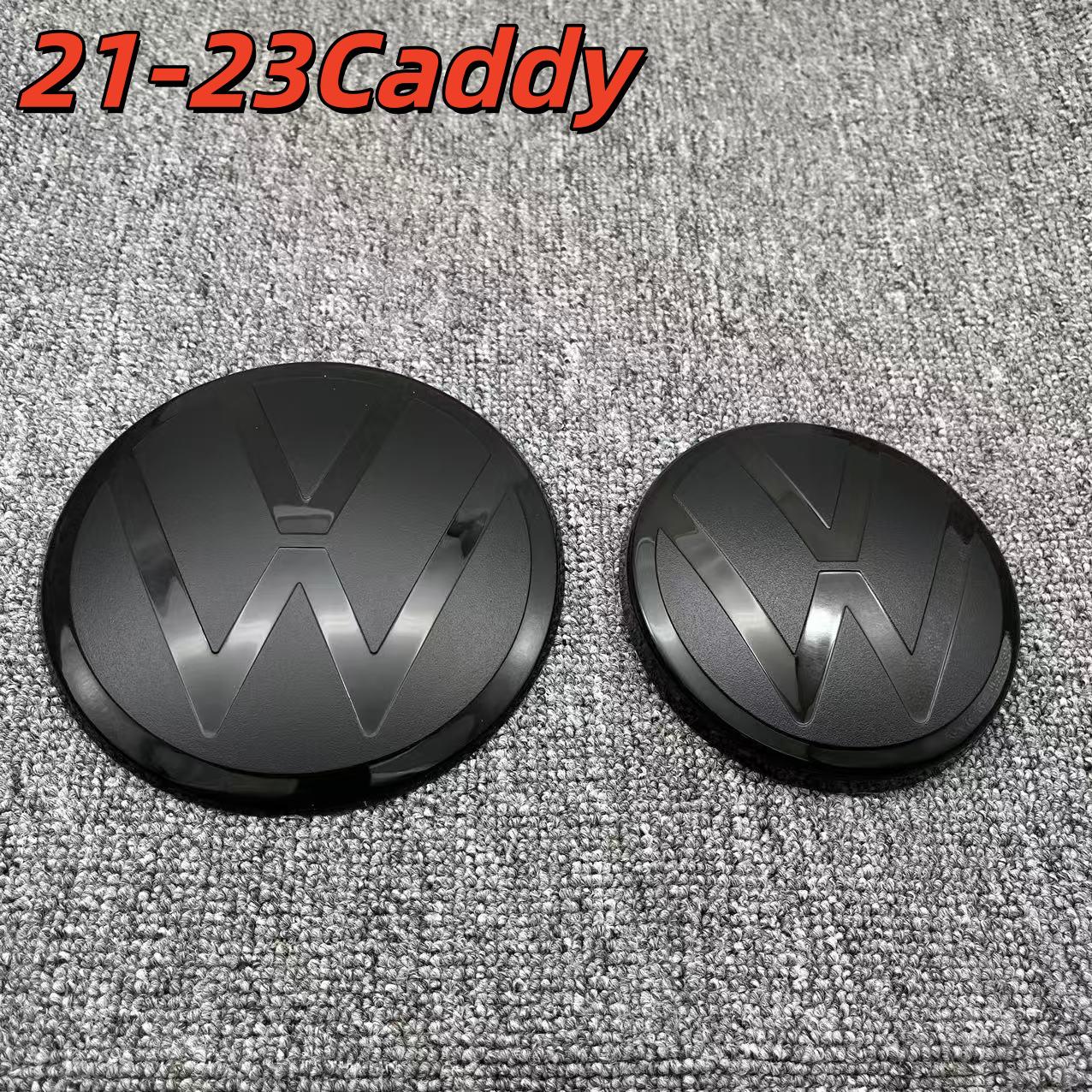 Volkswagen Caddy 21-23 Black Front & Rear Logo Decorative Sticker