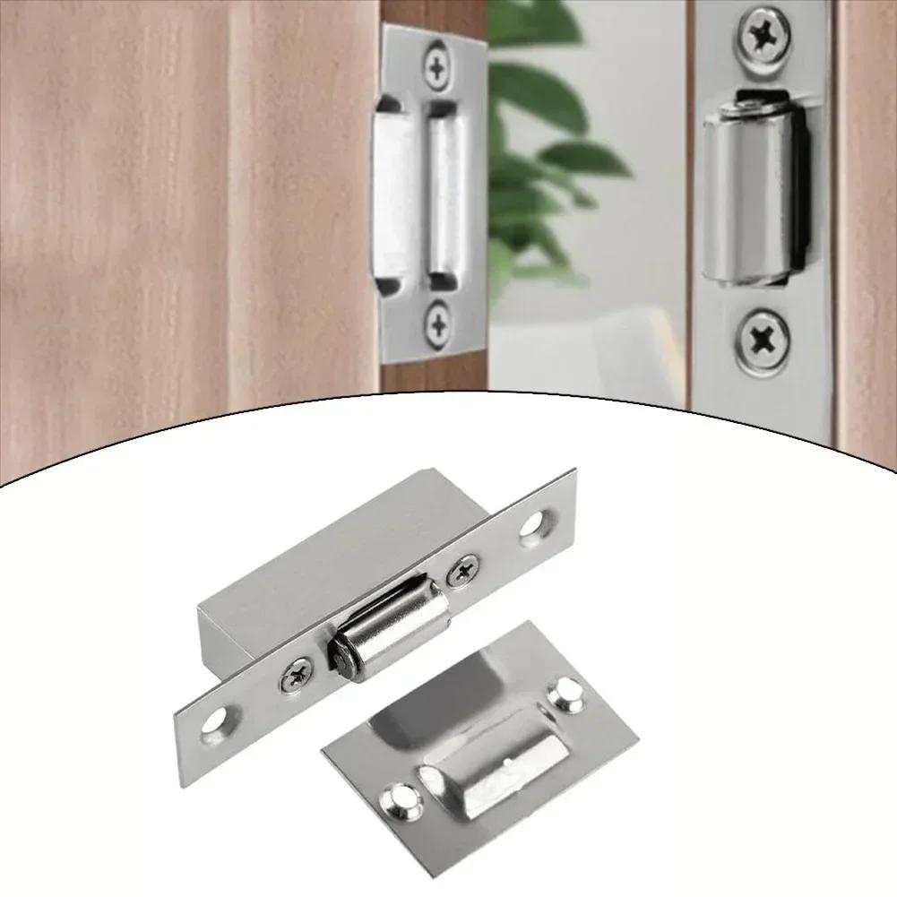 Magnetische Saugnapf-Türberührungsperle aus Edelstahl, Türoberteilperle, unsichtbarer Türverschluss, Kleiderschrank, Küchenschranktür-Stoßfänger