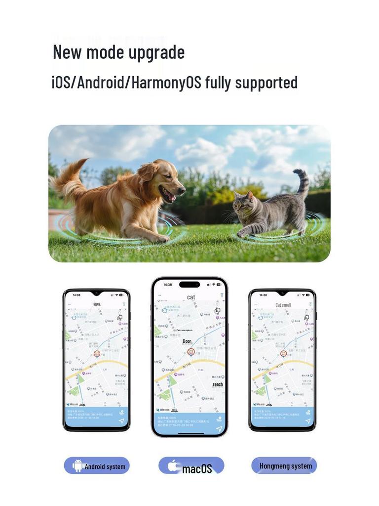 Universelles Ortungssystem für Android, iOS und Huawei: Ideal für ältere Menschen, Kinder und Haustiere Anti-Verlust und Standortwiedergabe.