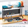 Miflame Retractable Stainless Steel Kitchen Sink Dish Rack