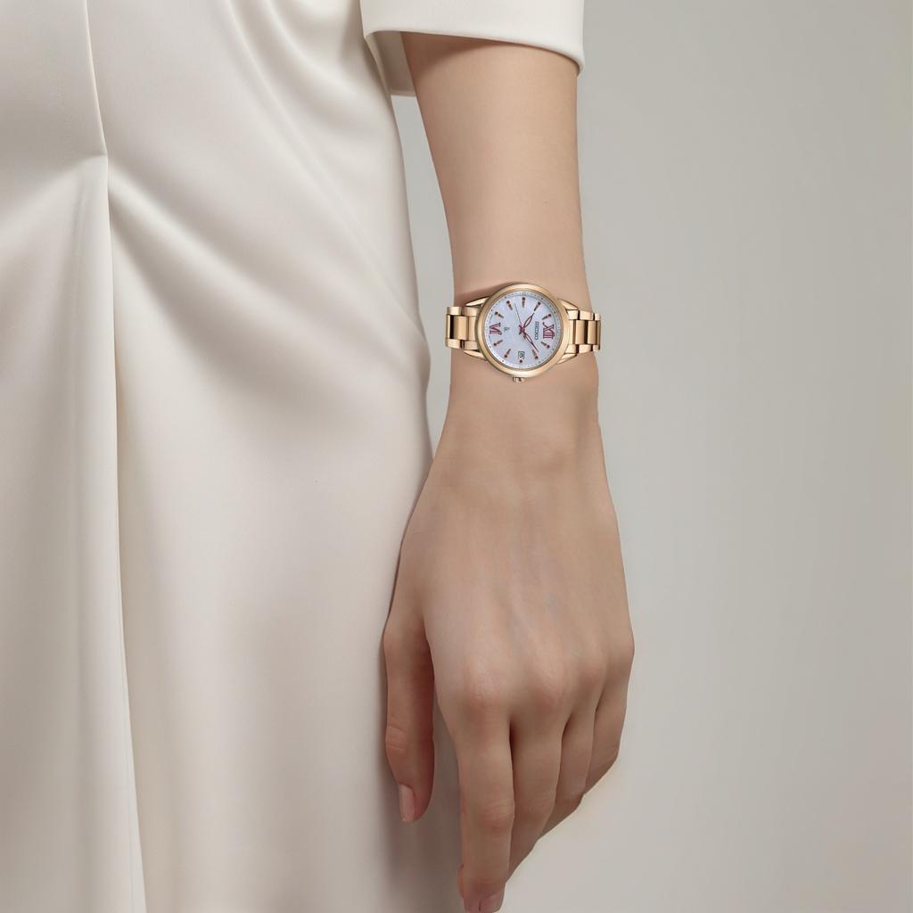 Seiko Lukia 100M Water Resistant Quartz Watch Stainless Steel Band Women watches Silver SUT392J1
