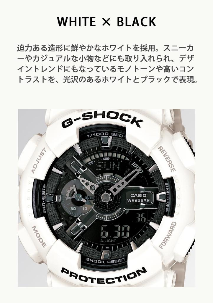 Casio G-Shock GA-110GW-7AJF Men's White Watch
