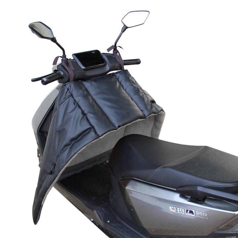 Windproof Plush Winter Cover for Electric Scooters & Motorcycles - Universal, All-Season, Two-Piece