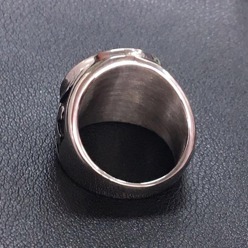 New Stainless Steel Ring CSPB Cross Gold Men's Stainless Steel Ring