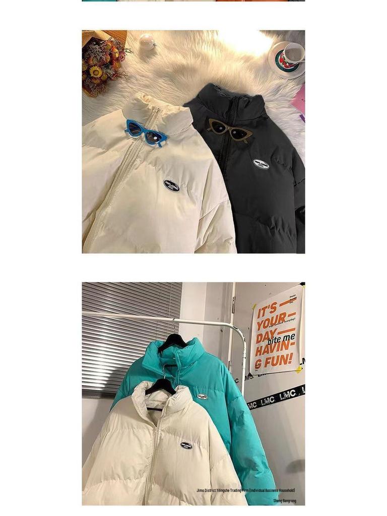 Winter 2025 Women's Trendy Korean Loose-Fit Down Cotton Short Coat