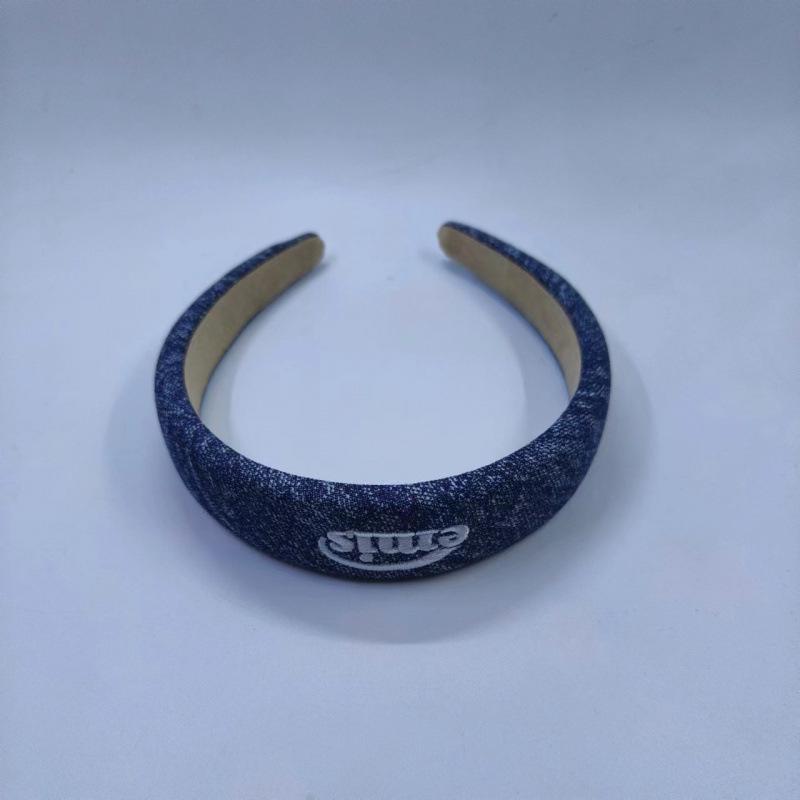 Prémiová korejská džínová čelenka pro ženy - Luxusní podzimní/zimní design, Perfektní pro každodenní nošení a mytí obličeje.