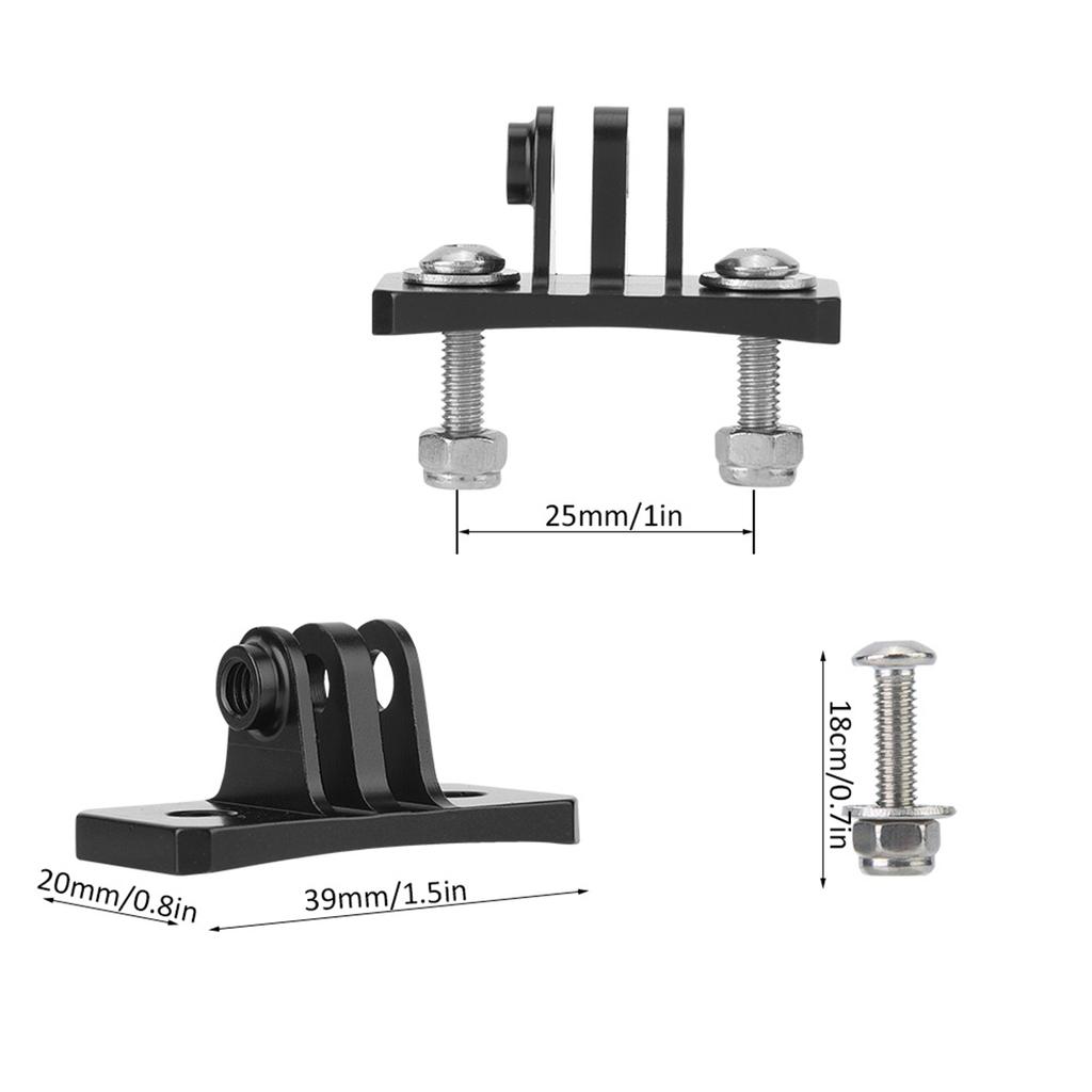 Skydiving Helmet Fixed Mount Holder Adapter for Gopro 7 6 5 4 Action Cameras