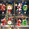 2026 Christmas Window Electrostatic Stickers Universal Car Glass Window Doors PVC Sticker Home Festive Party DIY Decor Decals