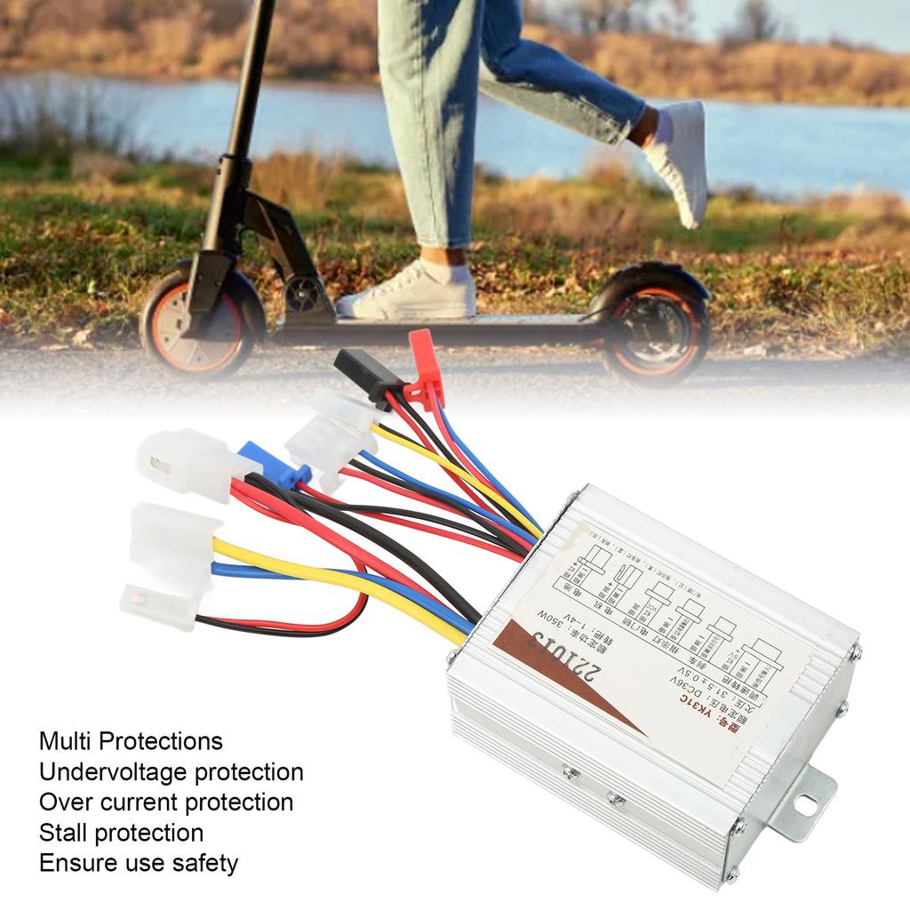 24V 300W Brushed Motor 2650RPM All Copper Coil Aluminum Alloy Brushed DC Motor for Electric Scooter Electric Bike