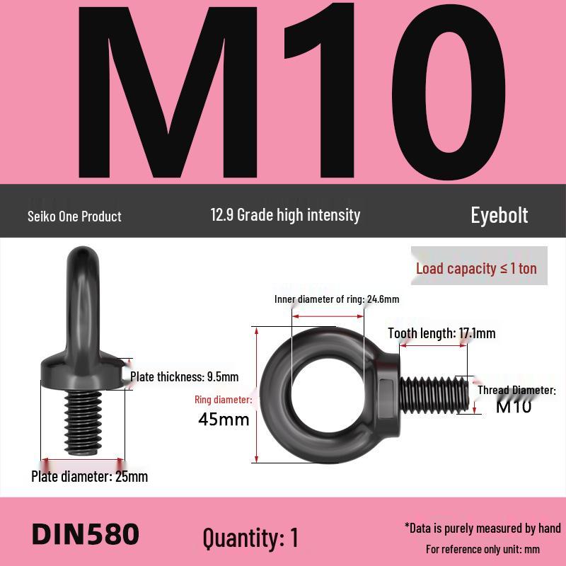 Lifting Eye Bolt Collection: Galvanized M8 & M10 with Ring for Mold