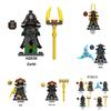 Rox Kur Ninjas Set Personalizzato Fai da Te di Mattoncini di Plastica per Bambini e Collezionisti