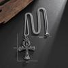 Vintage Ankh Cross Key of Life Necklace Egyptian Jewelry Eye of Horus Amulet Pendant for Men Fashion Gifts