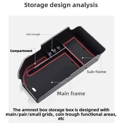 For Toyota Camry 70 XV70 2018~2025 Car Center Console Armrest Kit Storage Box Sundries Tidying Layered Tray Interior Accessories