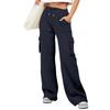 Womens Wide Leg Sweatpants Casual High Waist Baggy Sweatpants Boyfriend Jogger Pants With Pockets Trousers