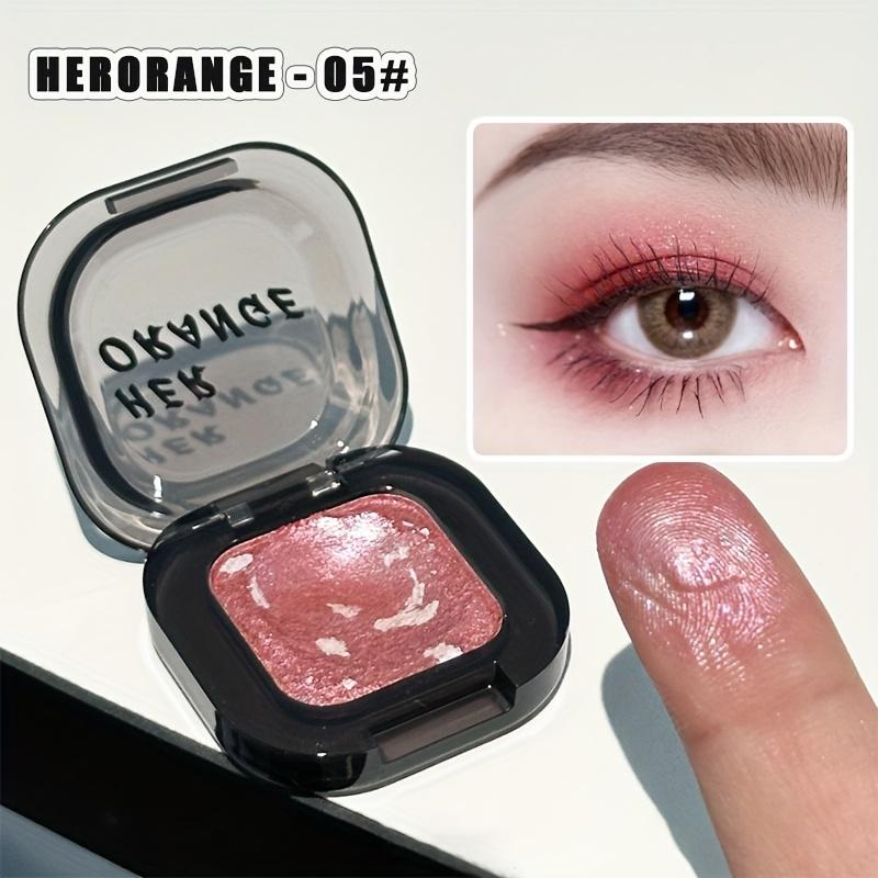 Mini Mashed Potato Monochrome Eyeshadow, Glitter Highlighter Shimmer Palette with Soft Cream Texture Natural Waterproof & Sweat-Proof Eye Makeup