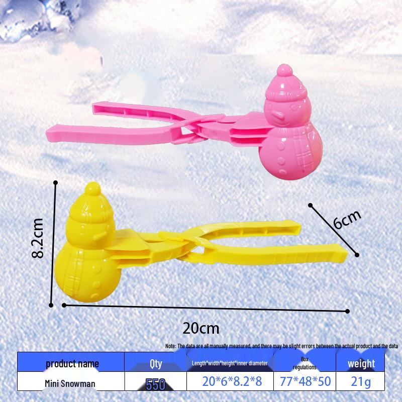 Children s Heart Duck Snowball Clip Set - Winter Play Tool