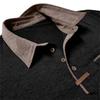 Men's Long Sleeve Golf Polo Shirt Casual Breathable Quick Dry Lightweight Performance Top with Button Placket and Chest Pocket