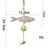 Wooden Windchime Home Decoration Wooden Door Bell Front Door Remind Bell Fish Shaped Alarming Windchime Room Decoration