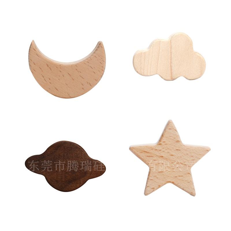 

Nordic Style Wooden Star And Moon Stacking Music, Baby Educational Early Education Toys Children S Building Block Stacking Music Stacking Toys