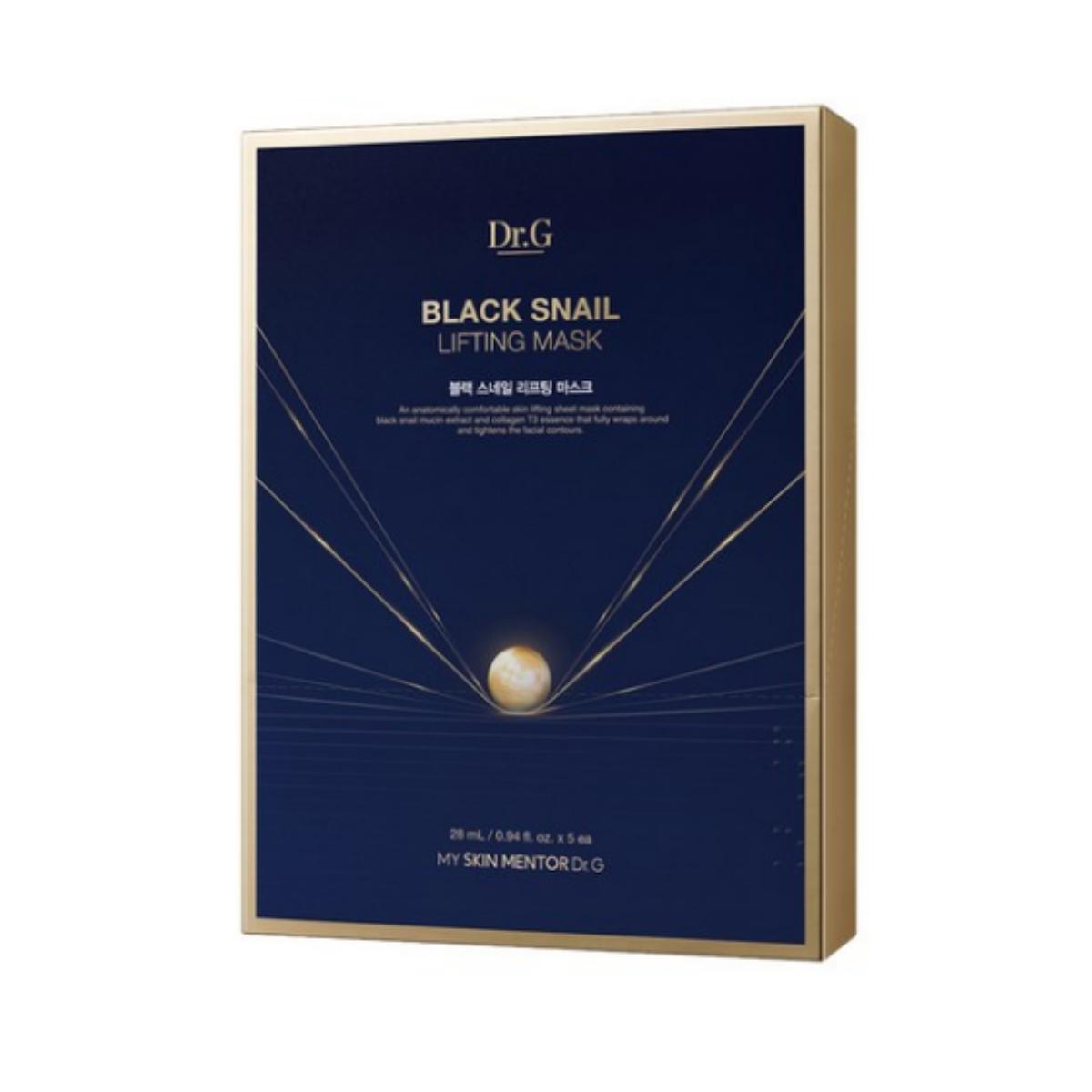 

Dr.G Black Snail Lifting Mask — 28 мл × 5 листов (1 пакет)