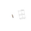 Blessed Lady Resin Statue Decorative Artwork for Office Car with Modern Three Tier Corner Side Table