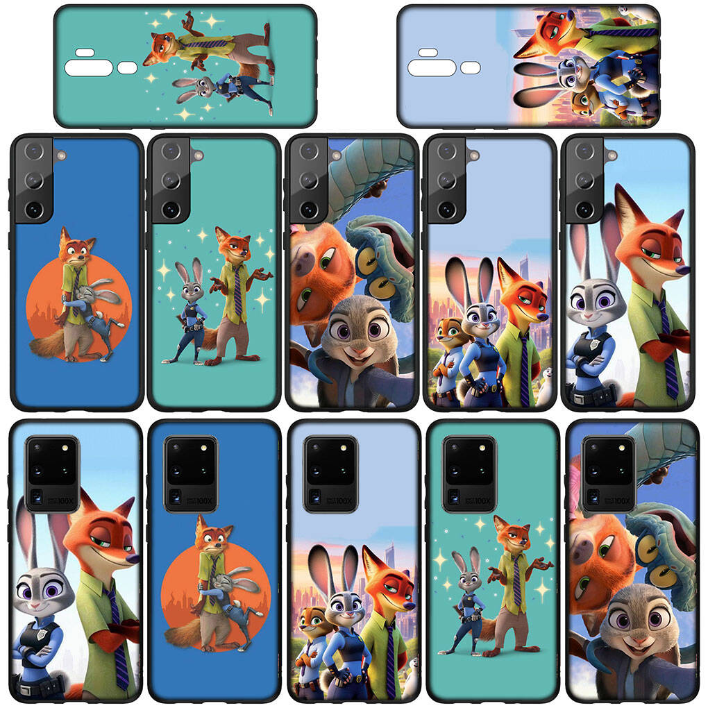 Pouzdro na telefon pro iPhone 17 16 15 Plus XR Huawei P30 P20 Lite Redmi Note 14 12 11 13 Pro Max OPPO A60 A80 A40 A18 Plakát Nick Garys Zootopia 2 Judy Kryt