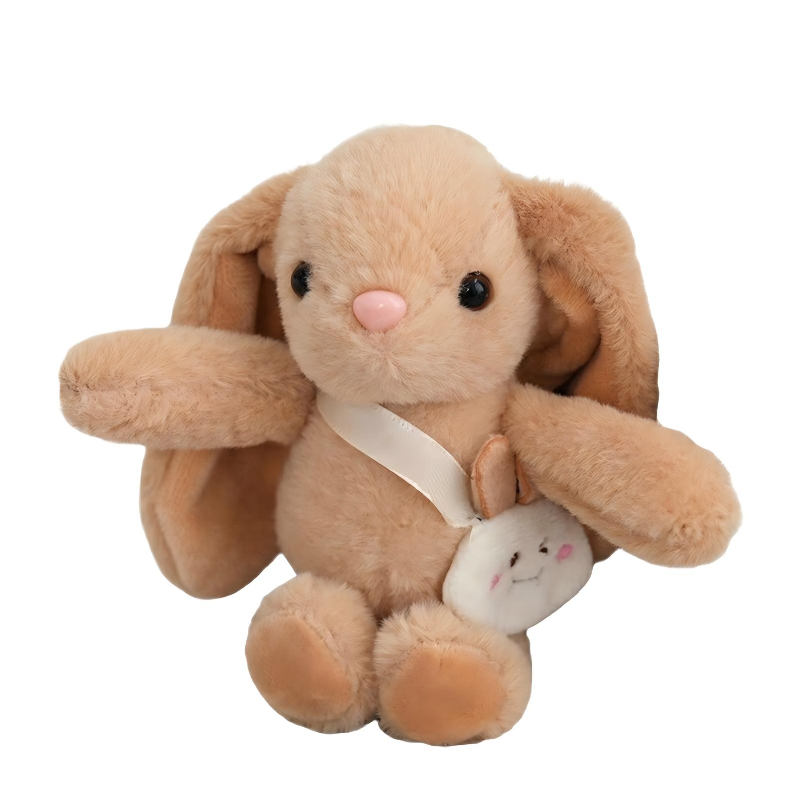 

Плюшевая игрушка-подвеска с длинными ушами, Милый маленький кулон-брелок, Мягкая игрушка для сумок и рюкзаков One Size коричневый