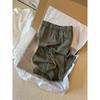 Women's Summer Japanese Style Cotton Linen Wide Leg Elastic Waist Pants