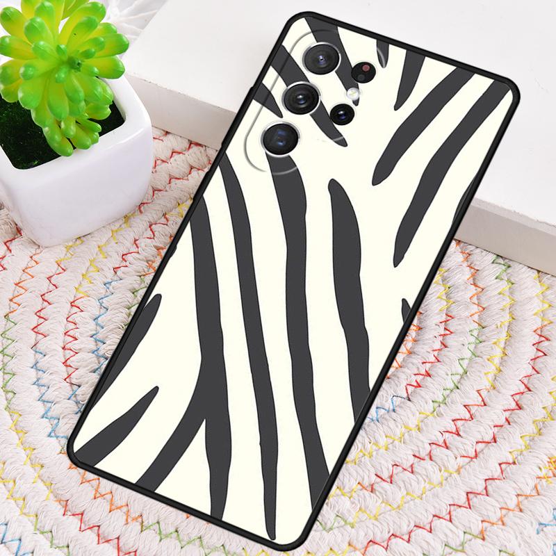 Zebra Pattern Animal TPU Phone Case For Samsung Galaxy note 10 pro S26 S25 S24 S23 S22 Ultra Plus S21 FE S20 Shockproof Cover