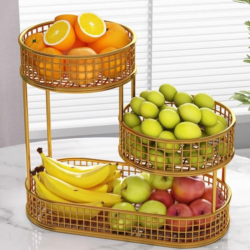 Robuste Metall-Etagere für Früchte Snacks Hausküche Esstisch