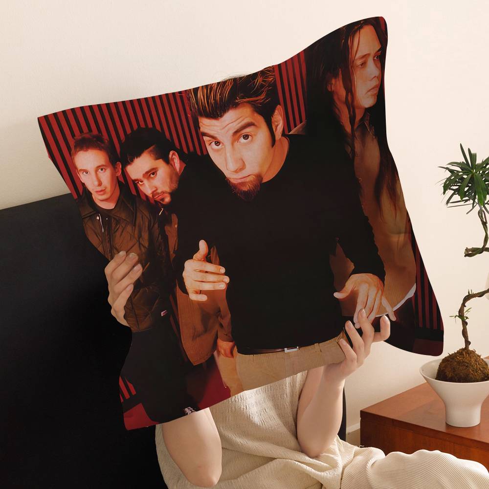 Hip Hop Singer Star Deftones Pillow Anime Pillow Sofa Bed Head Pillow Cover Cushion Cover 45x45 Cm Fashion