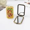 Metal Mirror Luxury Vintage Handheld Household European Style Makeup Mirror Retro Folding Hand Mirror Portable