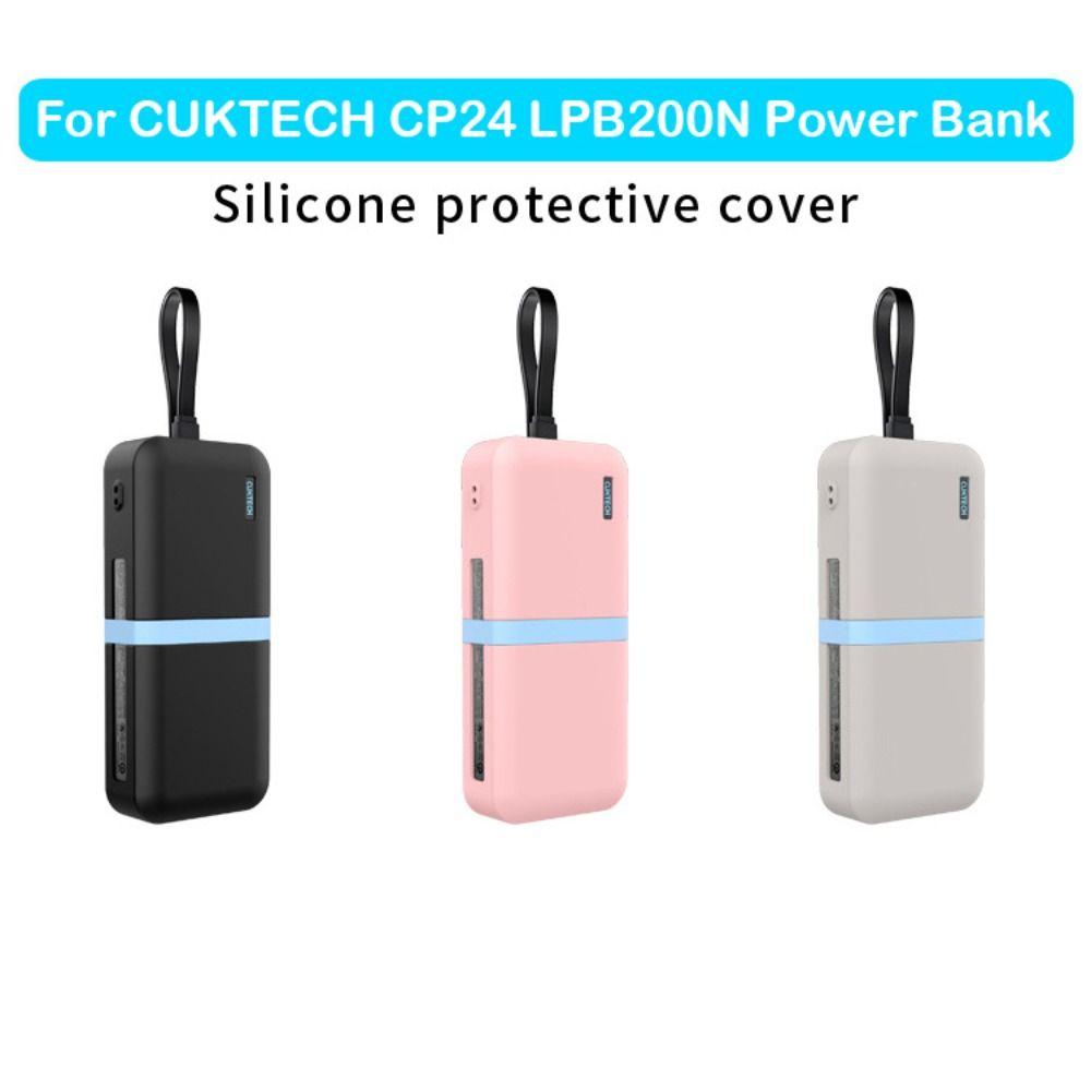 Shockproof Silicone Case Anti-slip Skin Sleeve Protective Cover for CUKTECH CP24 LPB200N Power Bank