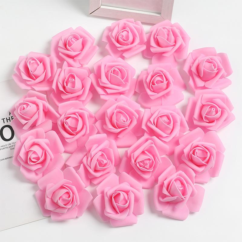 10/20/50Pcs 7cm Artificial Bionic Flowers PE Foam Simulation Roses Fake Flower Decorations for Home Wedding Party Presents