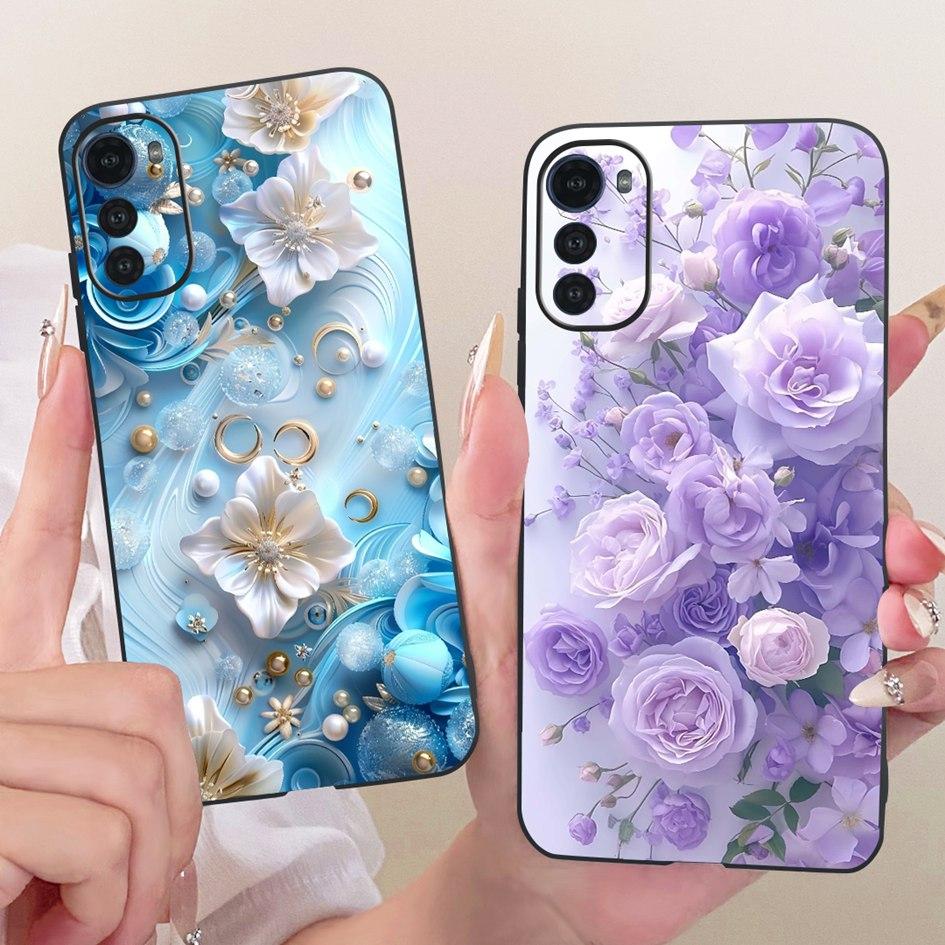 Silicone Case For Motorola Moto E32 E32s Cover Fashion Cartoon Dragon Painted Fundas Soft TPU Bumper For MotoE32 MotoE32s Casing