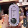 Key Fob Cover For Fiat Grande Punto, Evo, Panda, Bravo, Stilo, 500L and Lancia Y, Delta Musa Car Keychain Lanyard