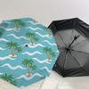 1PC Palm Trees Beach Umbrella-8-Rib Reinforced Portable Folding Travel Suitable for All Seasons Outdoor Daily Use-G350