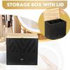 Wood Tampon Holder Bathroom Pad and Tampon Storage Box with Lid and Drawer Feminine Product Organizer for Toilet Desktop Decor