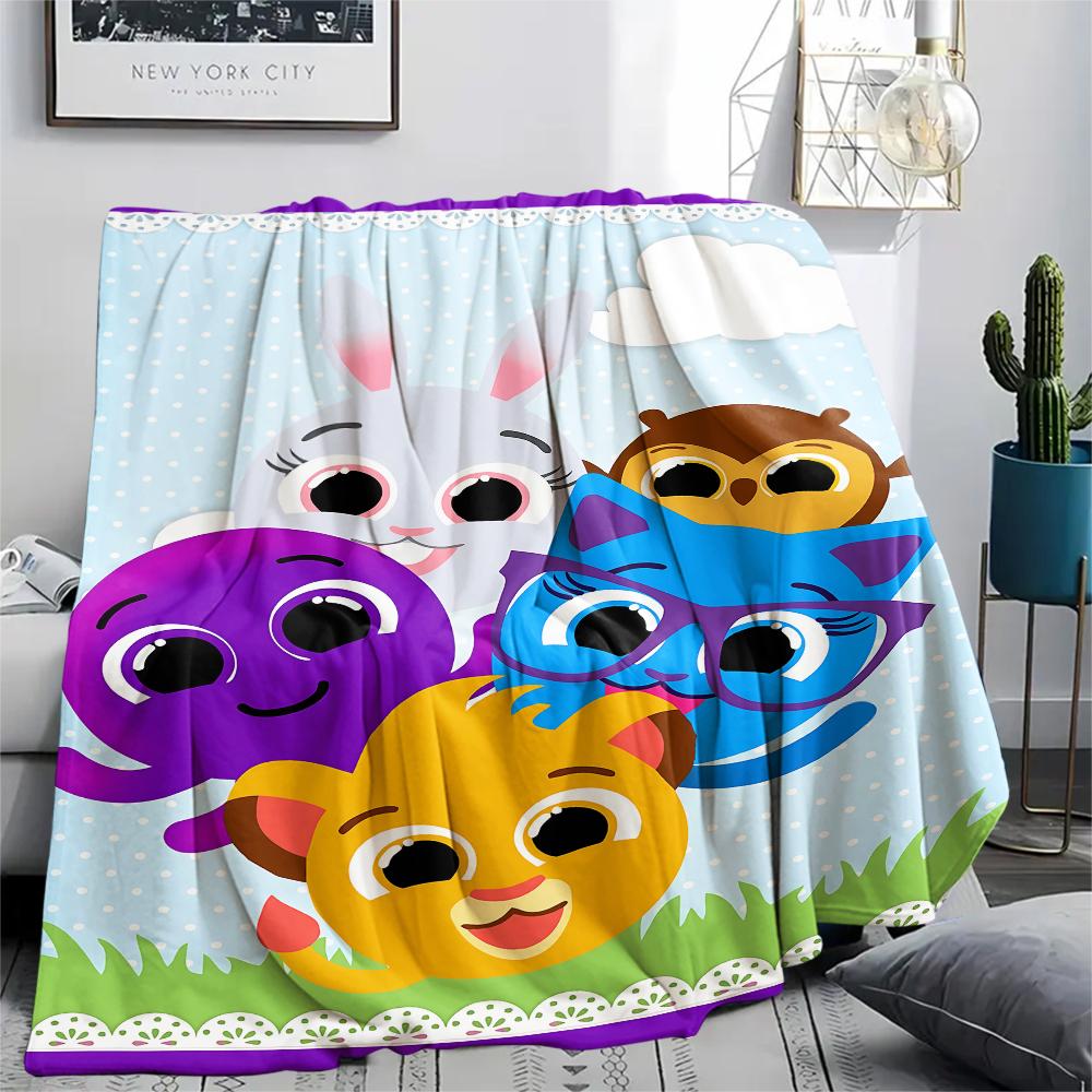cute Bolofofos Print Flannel Blanket,High quality Comfortable for All Seasons,Home Decor,Warmth and Comfort,Perfect for Christmas Gifts